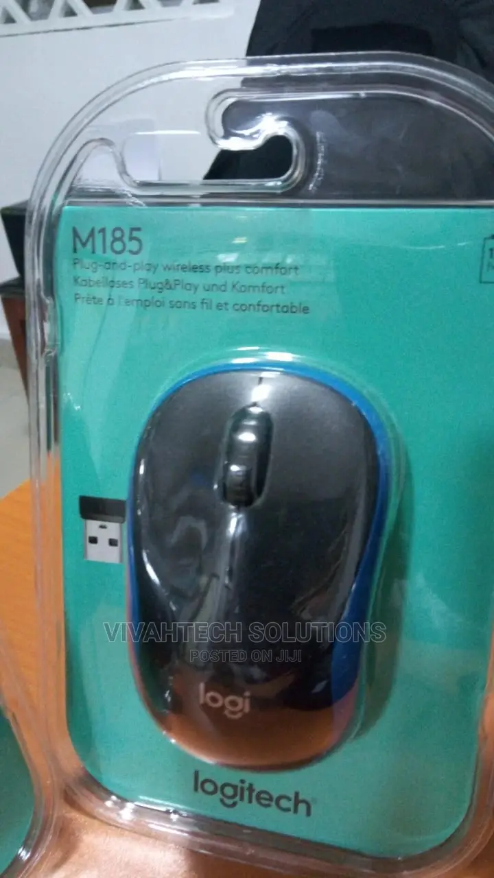 Logitech M185 Wireless Mouse Blue