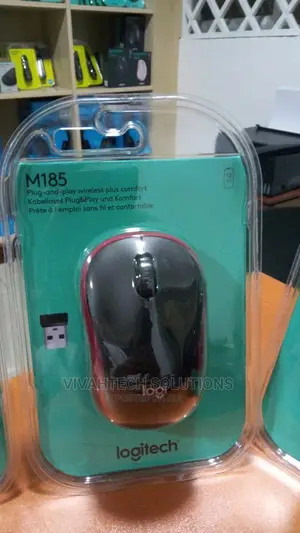 Logitech M185 Mouse Red