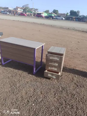 Office Desk and Side Drawer