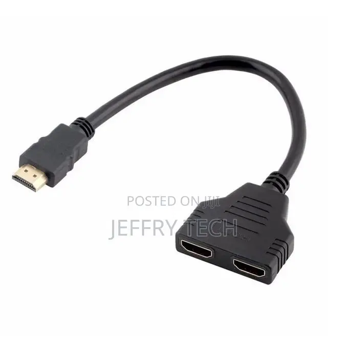 1080P HDMI Port Male to 2 Female 1 in 2 Out Splitter Cable C