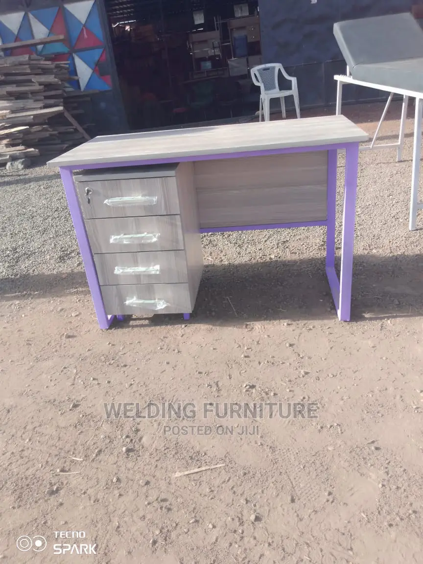Office Desk and Side Drawer