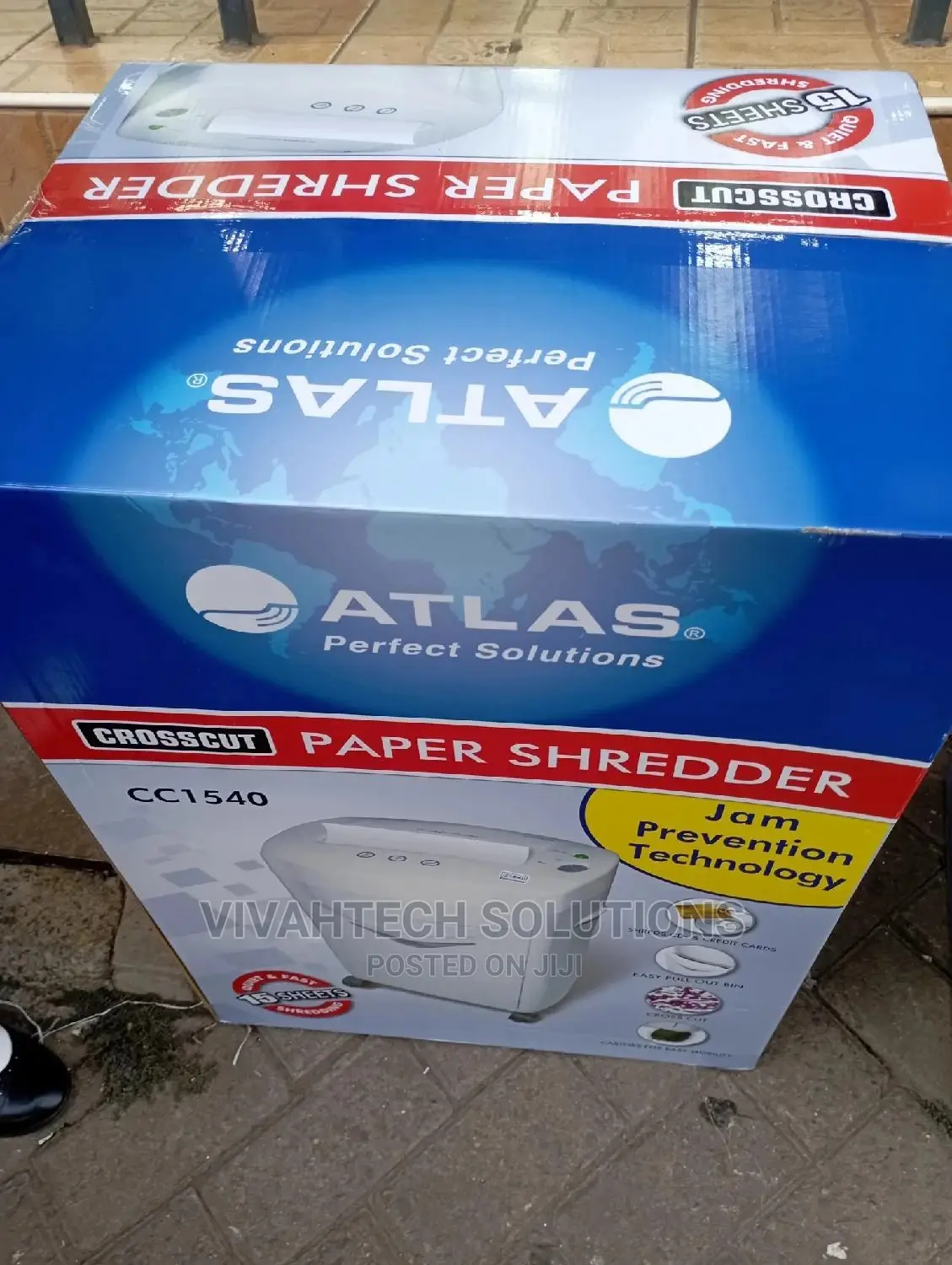 Atlas Cc1540 Cross Cut Shredder / Cc1540 Atlas 15 Sheets