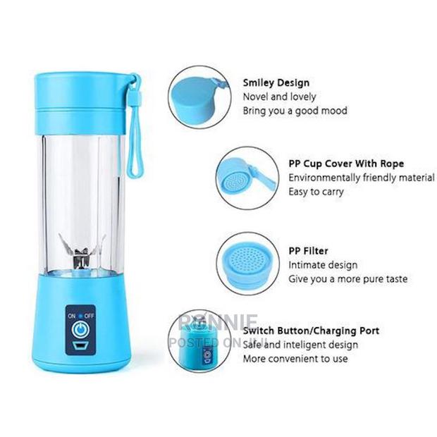 Portable Rechargeable Blender Fruit Juicer Cup With USB - thumbnail 3