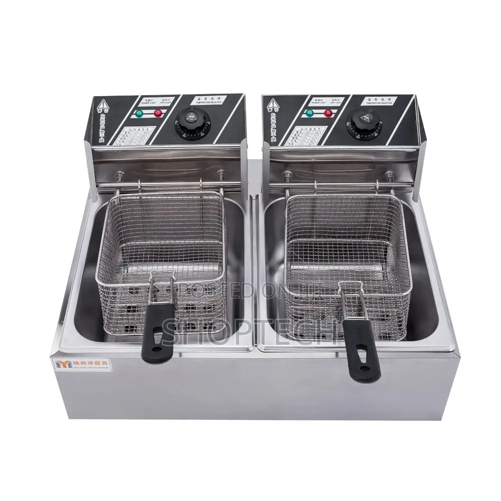 Double Electric Deep Fryer 6litres+6litres.