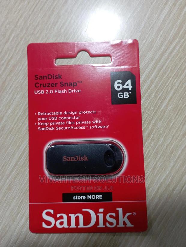 Sandisk Cruzer Snap 64GB Flash Drive, SDCZ62-064G-G35 - main view