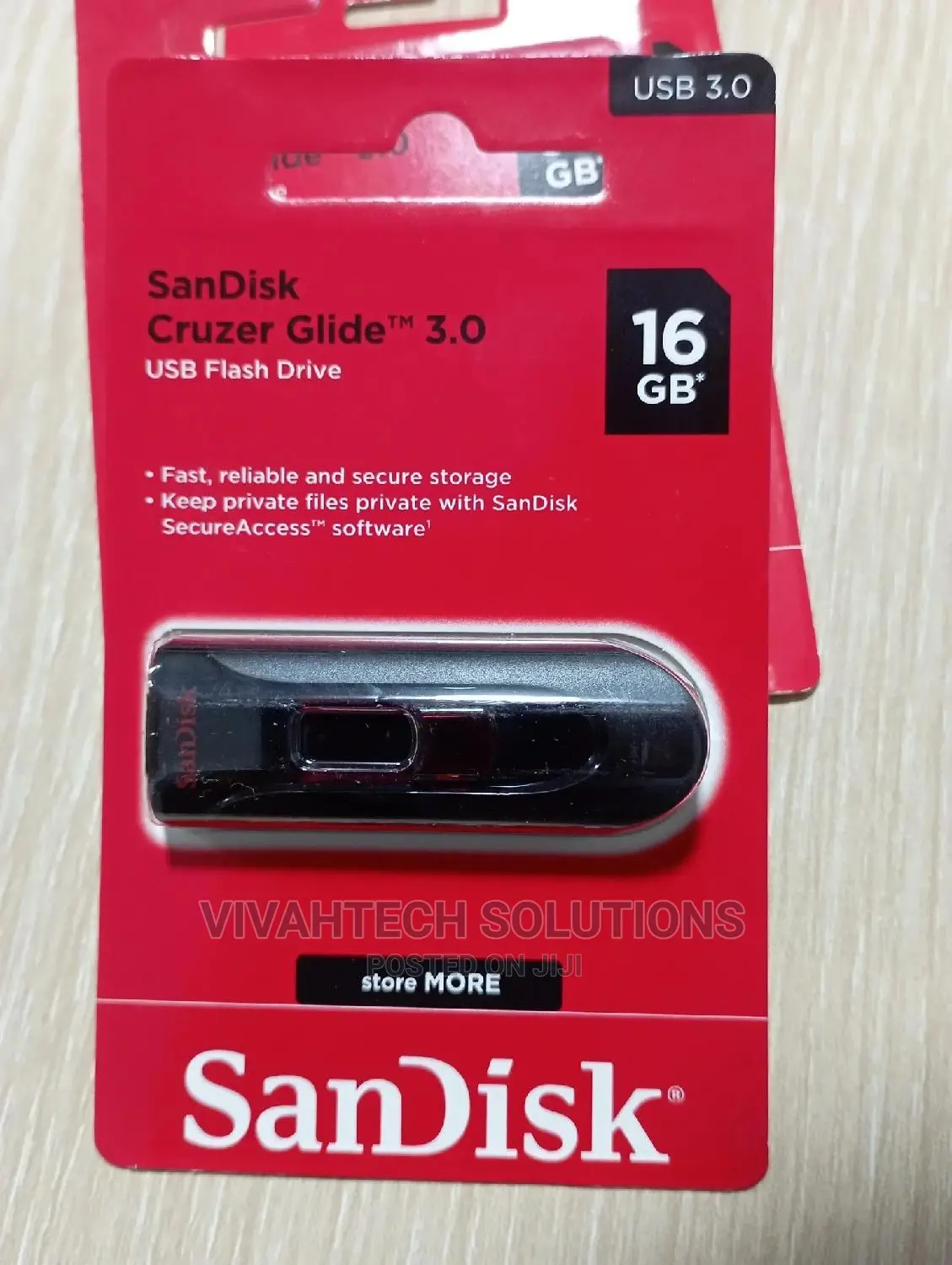 Original Sandisk Cruzer 16GB Glide3.0 USB Flash Drive