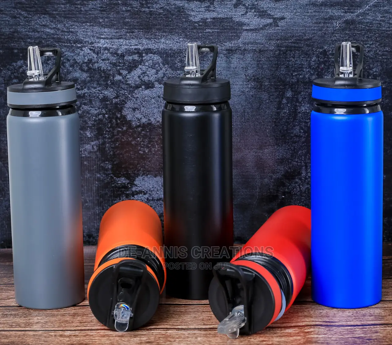 Cystal Straw Metal Bottle