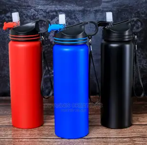 Double Ring Metallic Bottle