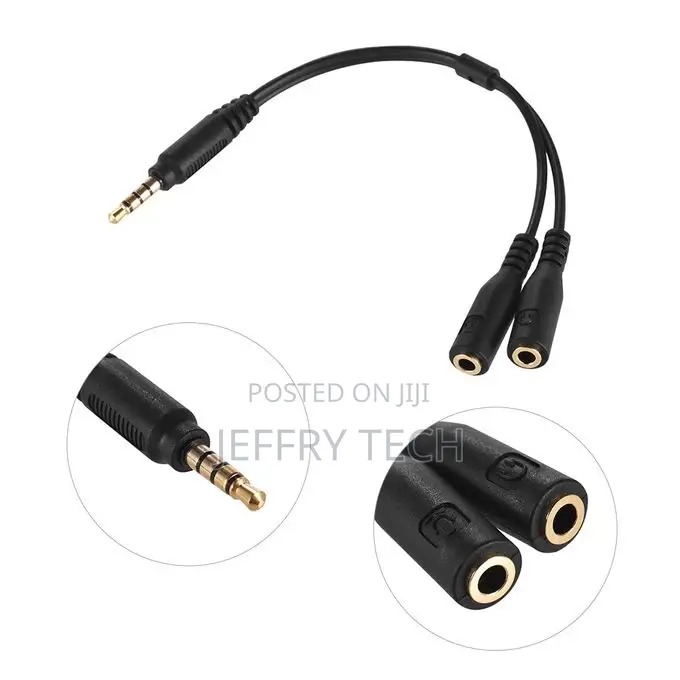 3.5mm Microphone Adapter Cable Audio Stereo Mic Converter Co