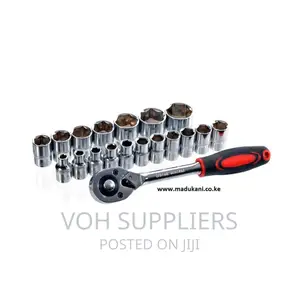 19 Piece Socket Set – 1/2′′ Quick-Release Ratchet Spanner