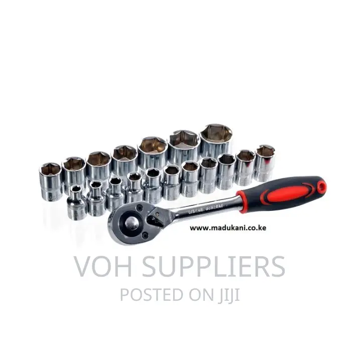 19 Piece Socket Set – 1/2′′ Quick-Release Ratchet Spanner