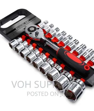 19 Piece Socket Set – 1/2′′ Quick-Release Ratchet Spanner
