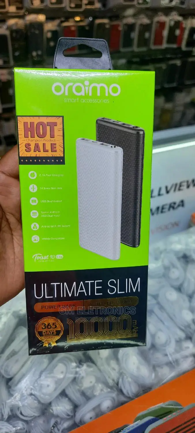 10000mah Oraimo Powerbank.