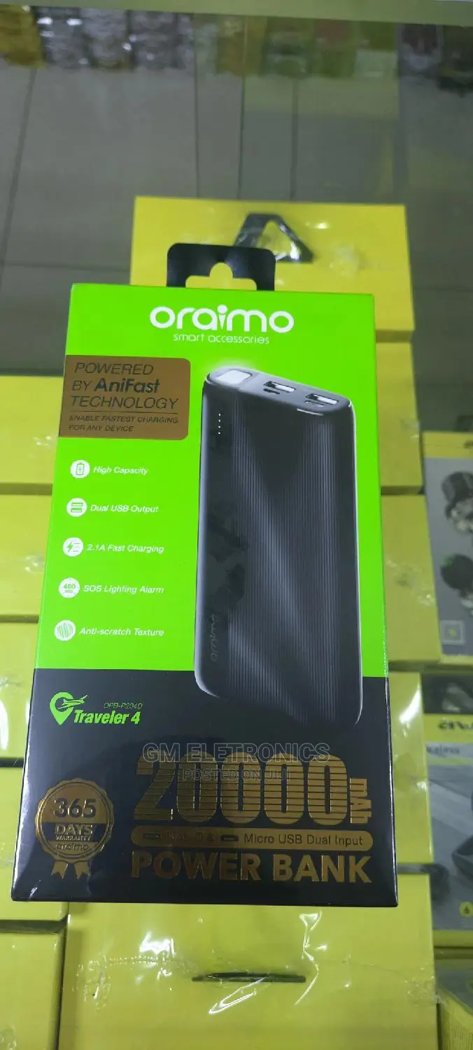 20000mah Oraimo Powerbank.