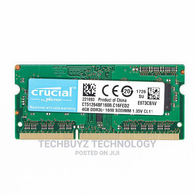 Crucial Laptop RAM DDR3L 4GB 1600