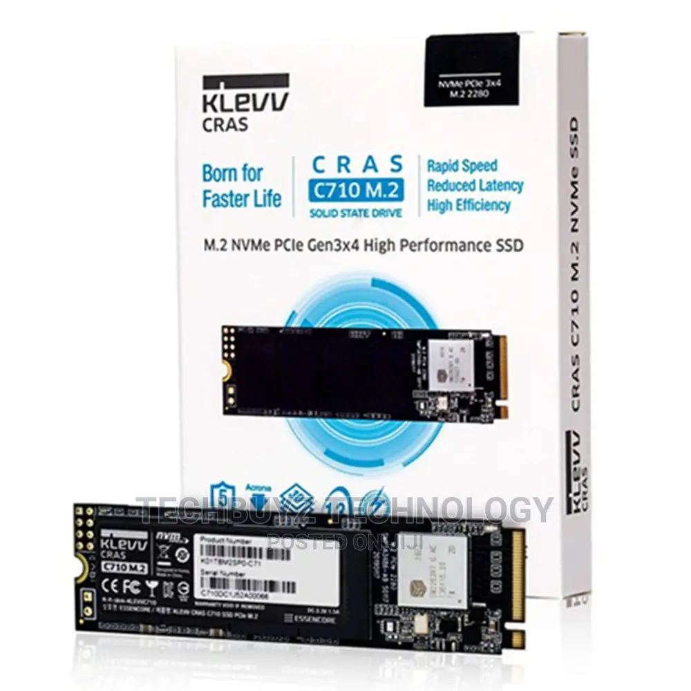 Klevv CRAS C710 INTERNAL SSD M.2 Pciegen 3*4 Nvme 2280 - 512