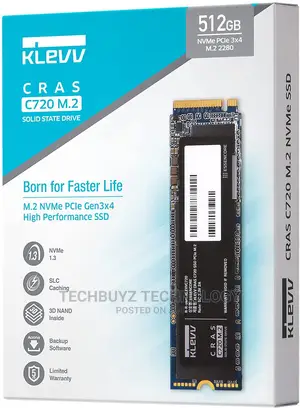 Klevv CRAS C710 INTERNAL SSD M.2 Pciegen 3*4 Nvme 2280 - 512