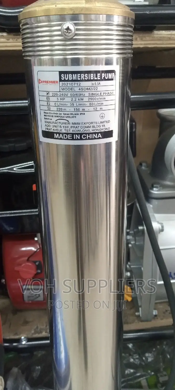 Electric Deep Welled Single Phase 3hp Pump