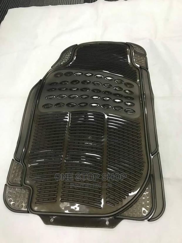 5pcs Clear Black Car Floor Mats