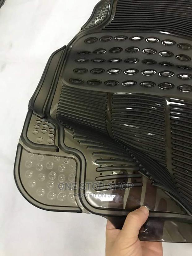 3pc Clear Black Cojoined Mats - main view