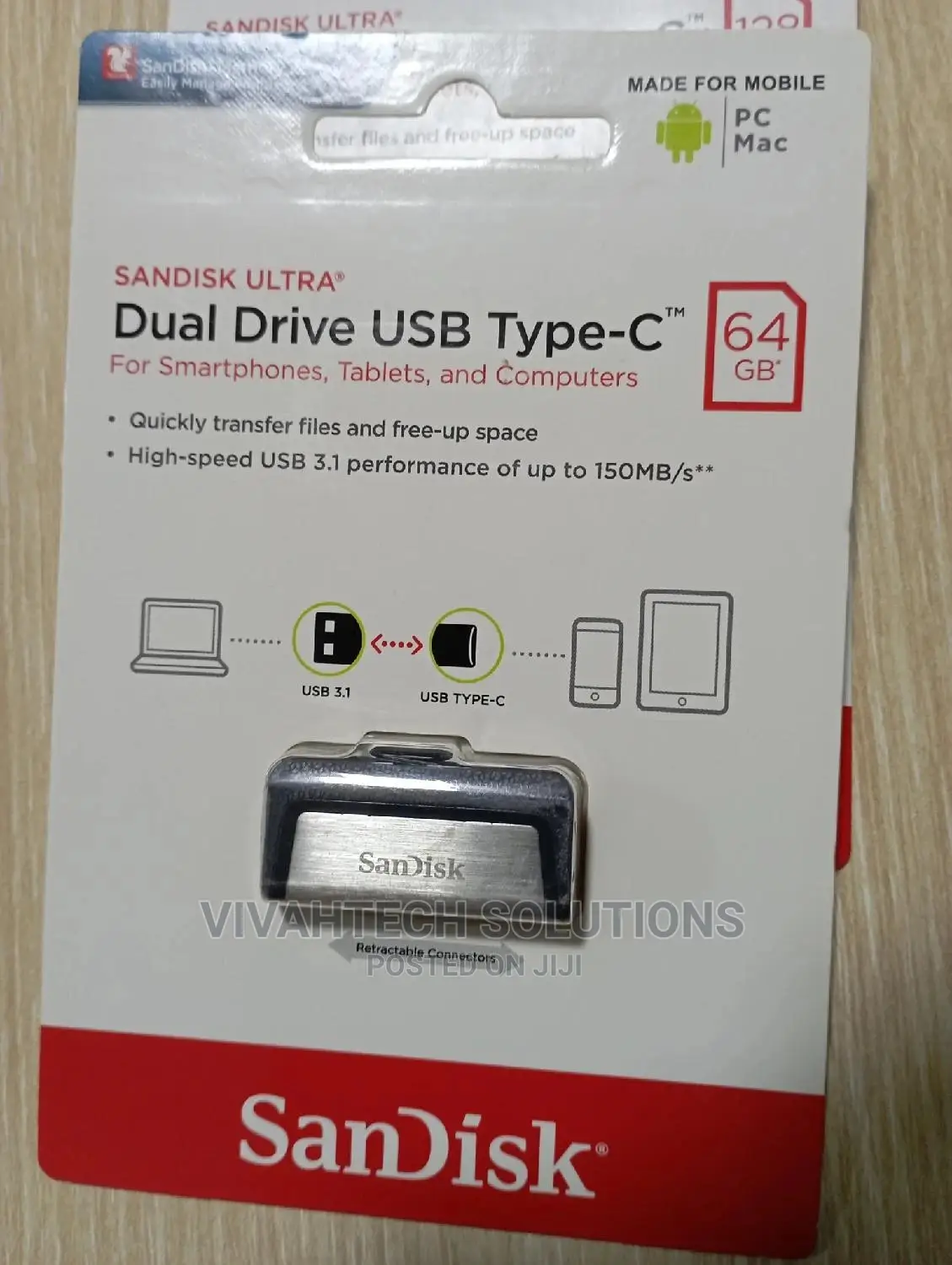Sandisk Ultra Dual Drive USB Type-C USB 3.1 64GB