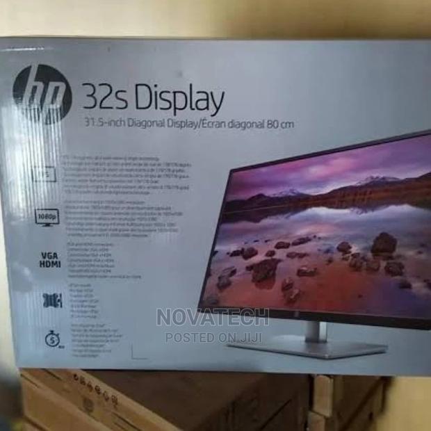 HP 32s 32" Full HD Anti-Glare Monitor With HDMI,VGA Black