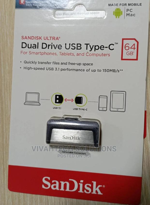 Sandisk 64GB Ultra Dual Drive USB Type-C and USB 3.1
