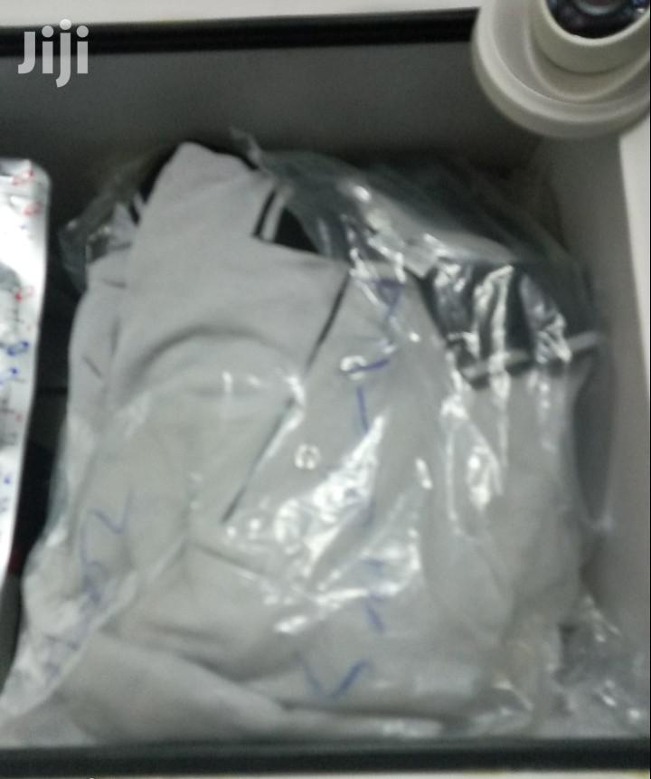 Gray Polo Tshirts With Black Neck That Has