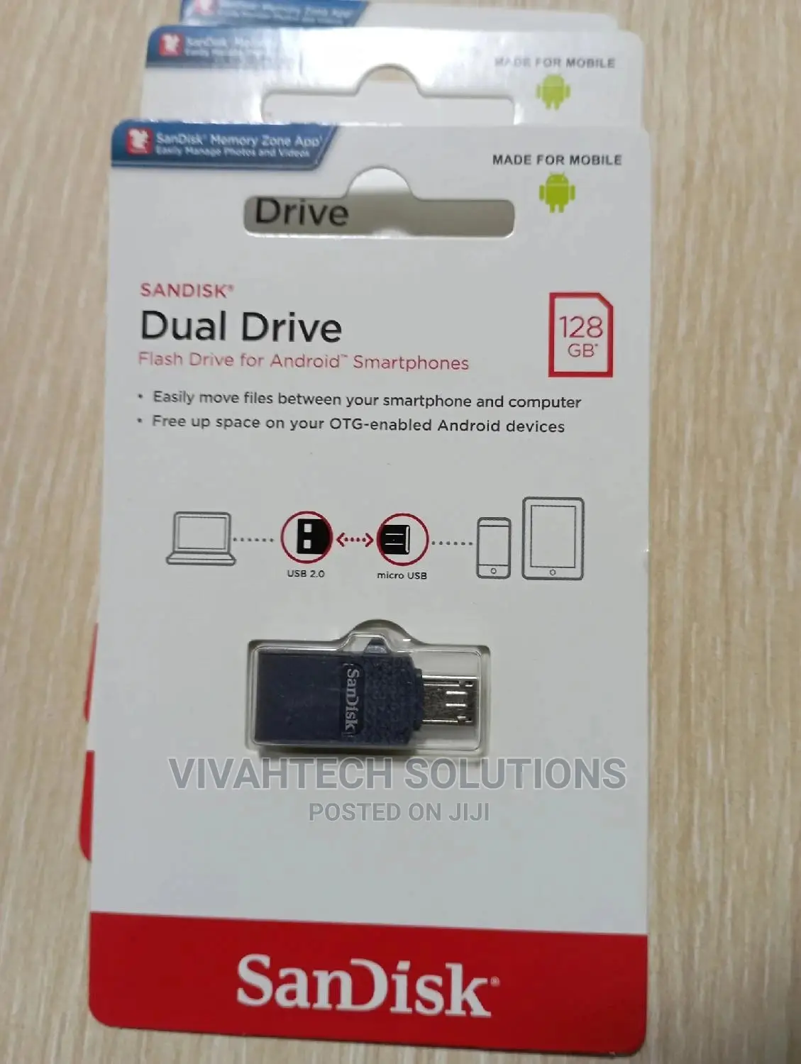 Sandisk OTG Dual Drive 2.0 128gb
