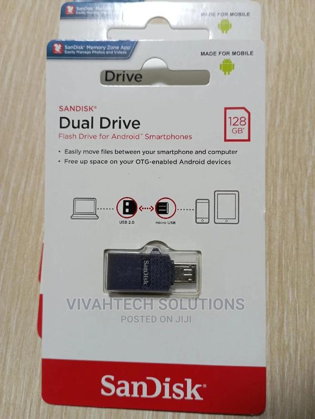 Original Sandisk 128gb OTG Dual Drive 2.0 - thumbnail 2