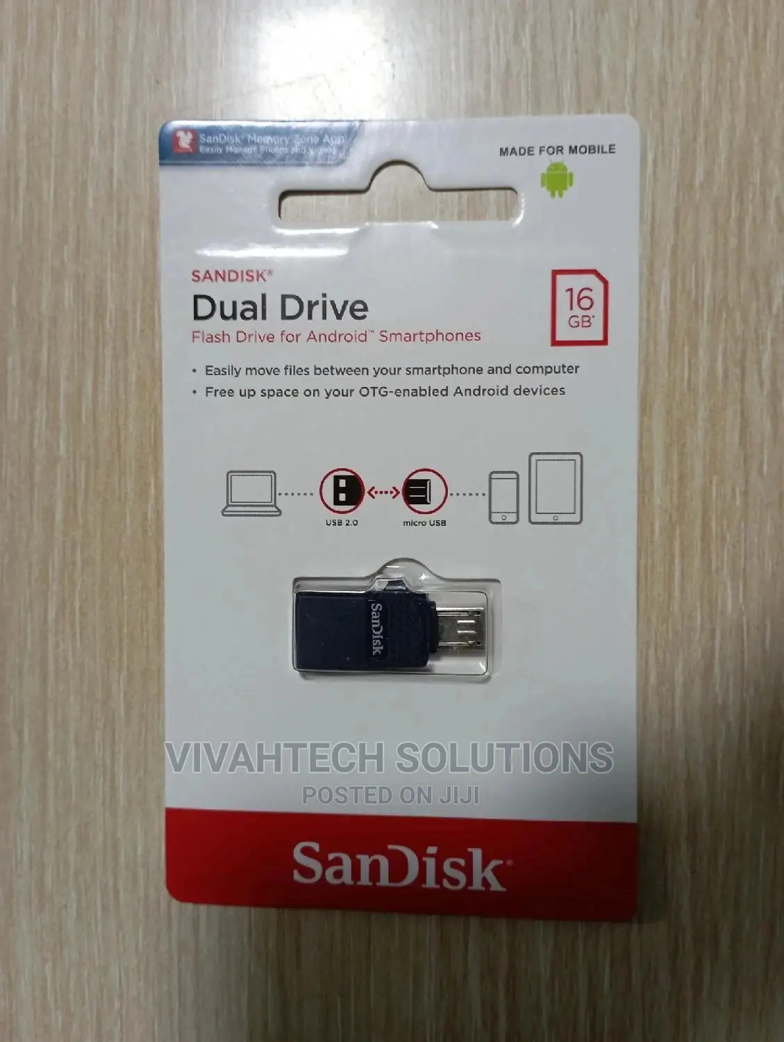 Sandisk OTG Dual Drive 2.0 16gb Flash Drive