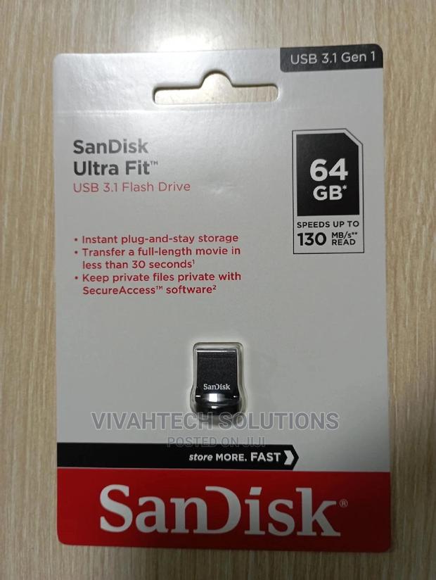 Sandisk Ultra Fit 3.1 64GB Flash Drive - main view