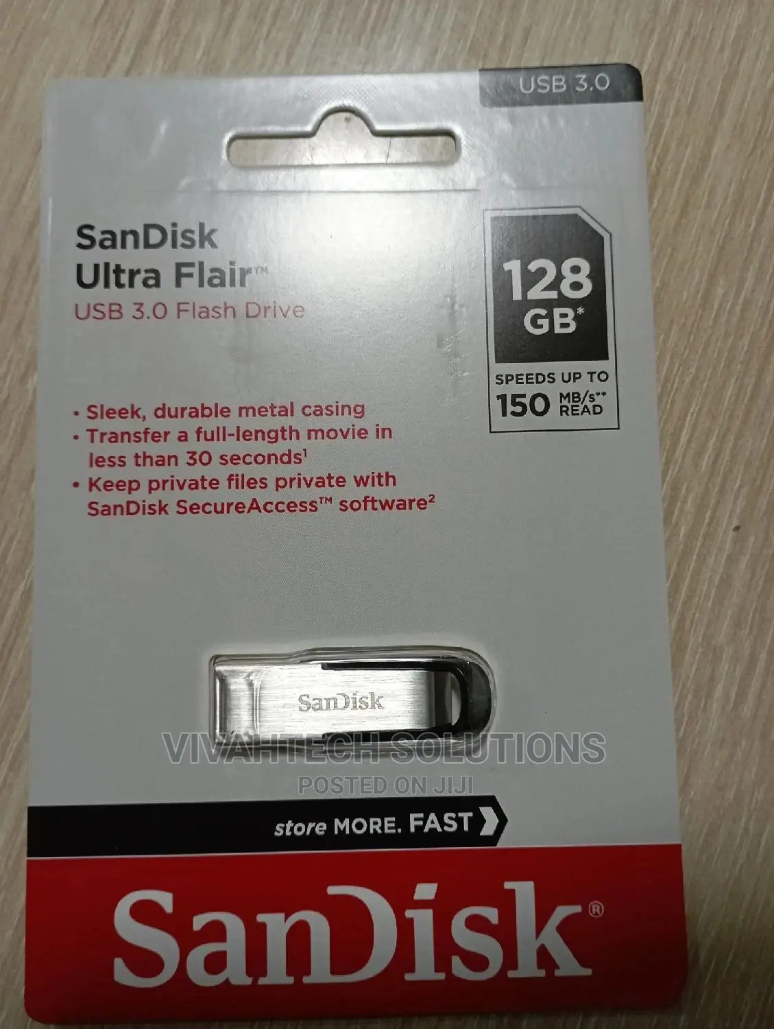 Original Flash Drive Sandisk 128GB Ultra Flair 3.0