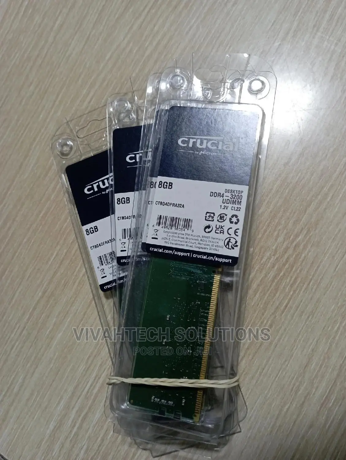 Crucial Desktop Ram Ddr4 8gb 3200