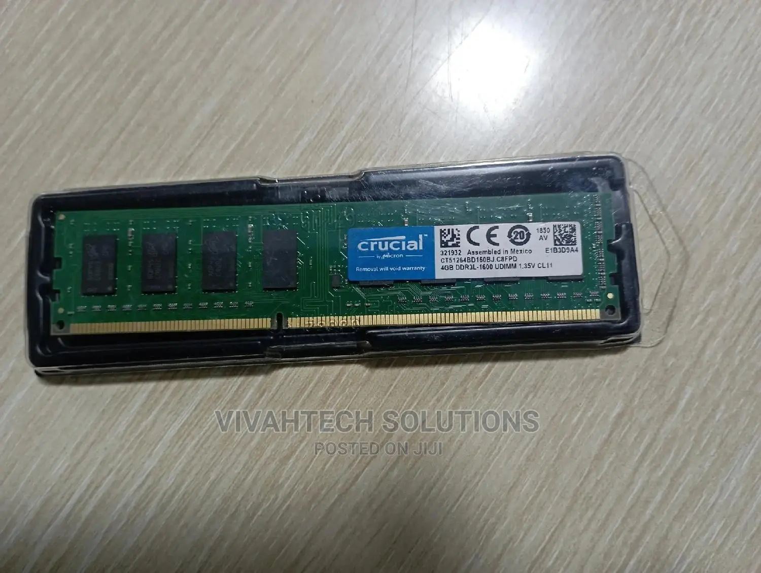 Crucial Desktop RAM DDR3L 4GB 1600