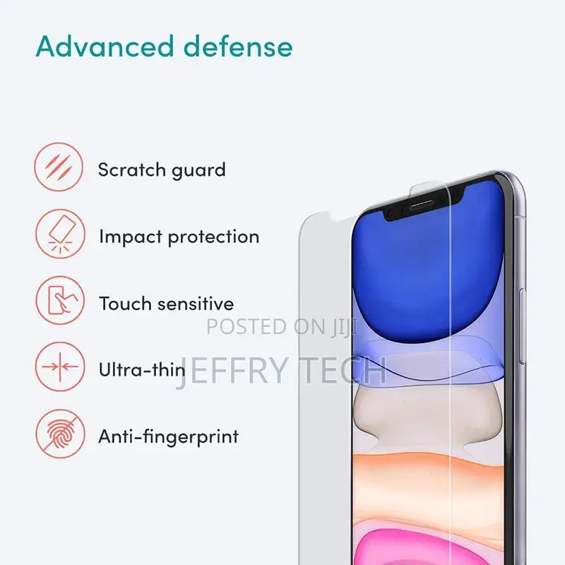iPhone 11 Screen Protector Film, High Quality Shockproof 9H