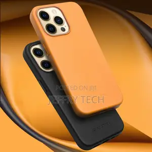 iPhone 13 Pro Max Genuine Leather Slim Case Cover With Magsa