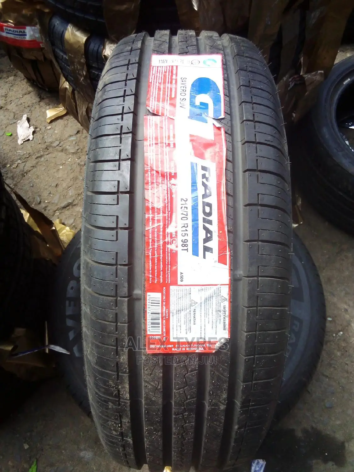 215/70r15 GT Radial Tyres Made in Indonesia