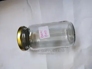 A Box of 50 Pickle/Mason/Glass Jars- 200ml With Gold Lids