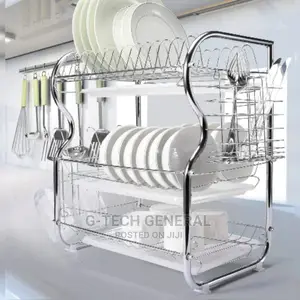 Nunix 3 Tier Dish Drainer-stainless Steel
