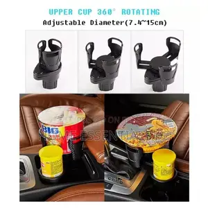 Strong Durable Expandable Dual Slot Car Cup Holder