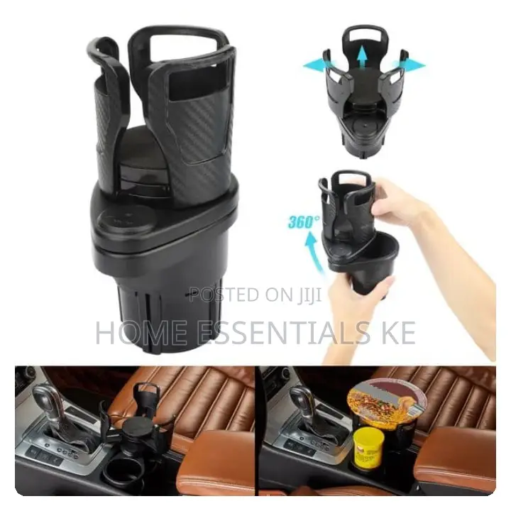 Strong Durable Expandable Dual Slot Car Cup Holder