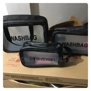 3 in 1 Waterproof Cosmetics/Wash Bags Black, Pink, White