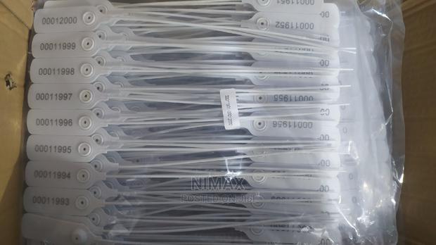 Plastic Seals Serialized Tamper Proof White/Yellow - thumbnail 2