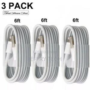 3-Pack USB Charger Cables for Apple iPhone 5 S 6 7 8 X Plus