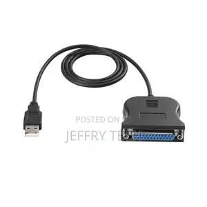 USB to IEEE 1284 DB25 25-Pin Parallel Printer Female Adapter