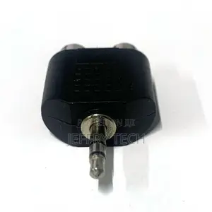 3.5 Mm Stereo Male to 2 RCA Female Adapter Converter Y Split