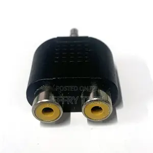 3.5 Mm Stereo Male to 2 RCA Female Adapter Converter Y Split