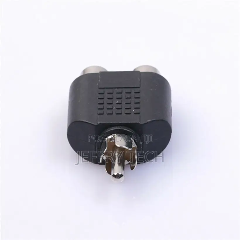 RCA 1 Male Jack to 2 Female Connector Y Splitter Audio Doubl