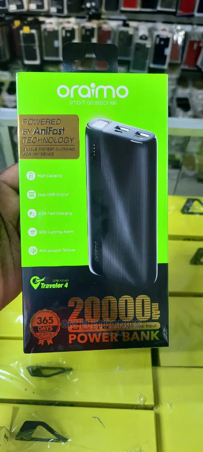 Oraimo Portable Powerbank : 10000mah, 20000mah 27000mah